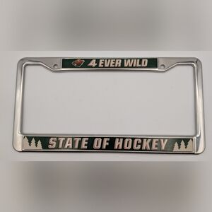 NHL Hockey 🏒  Minnesota Wild State of Hockey License Plate Frame